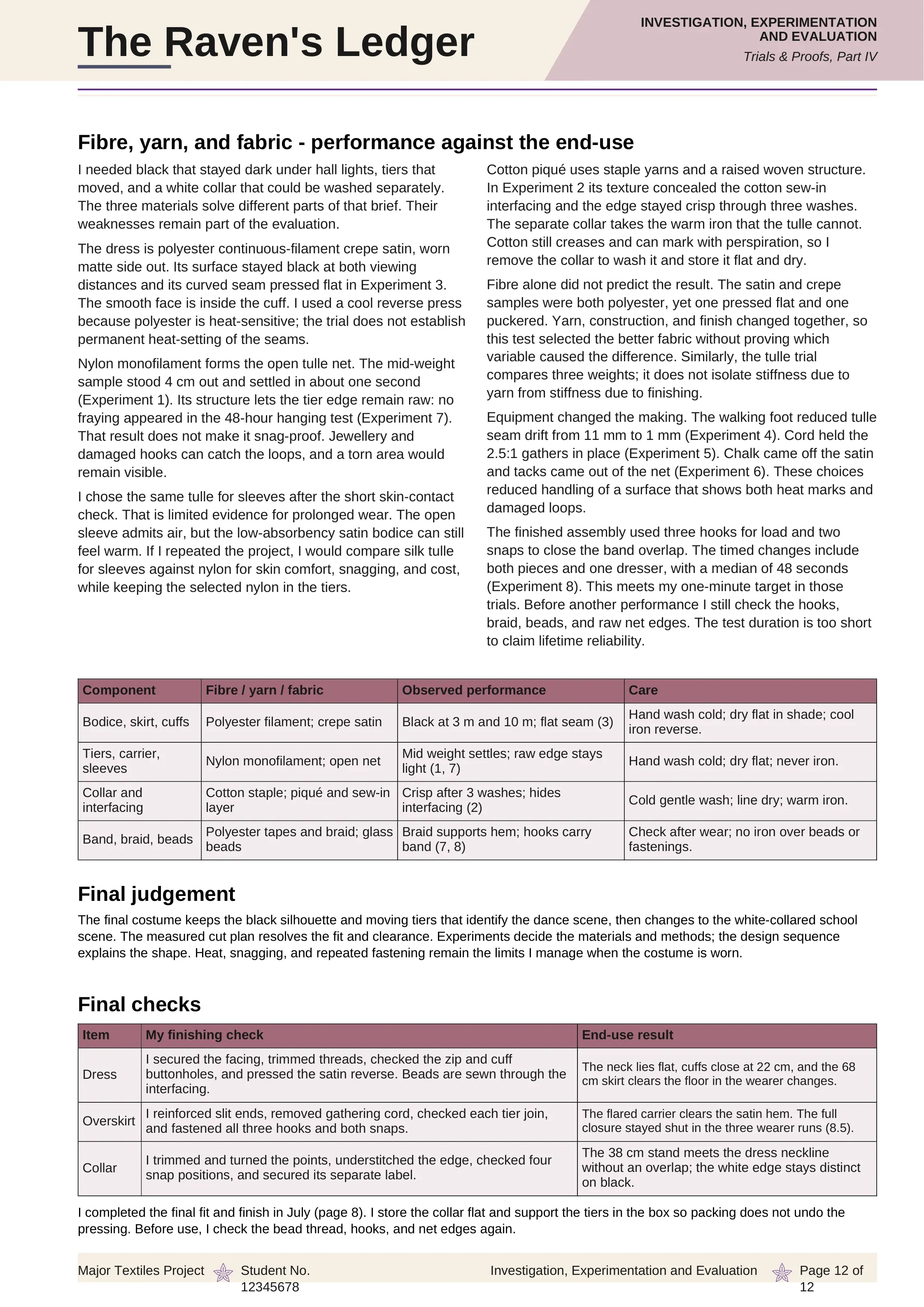 Page 12 of the folio, exported from Canva.