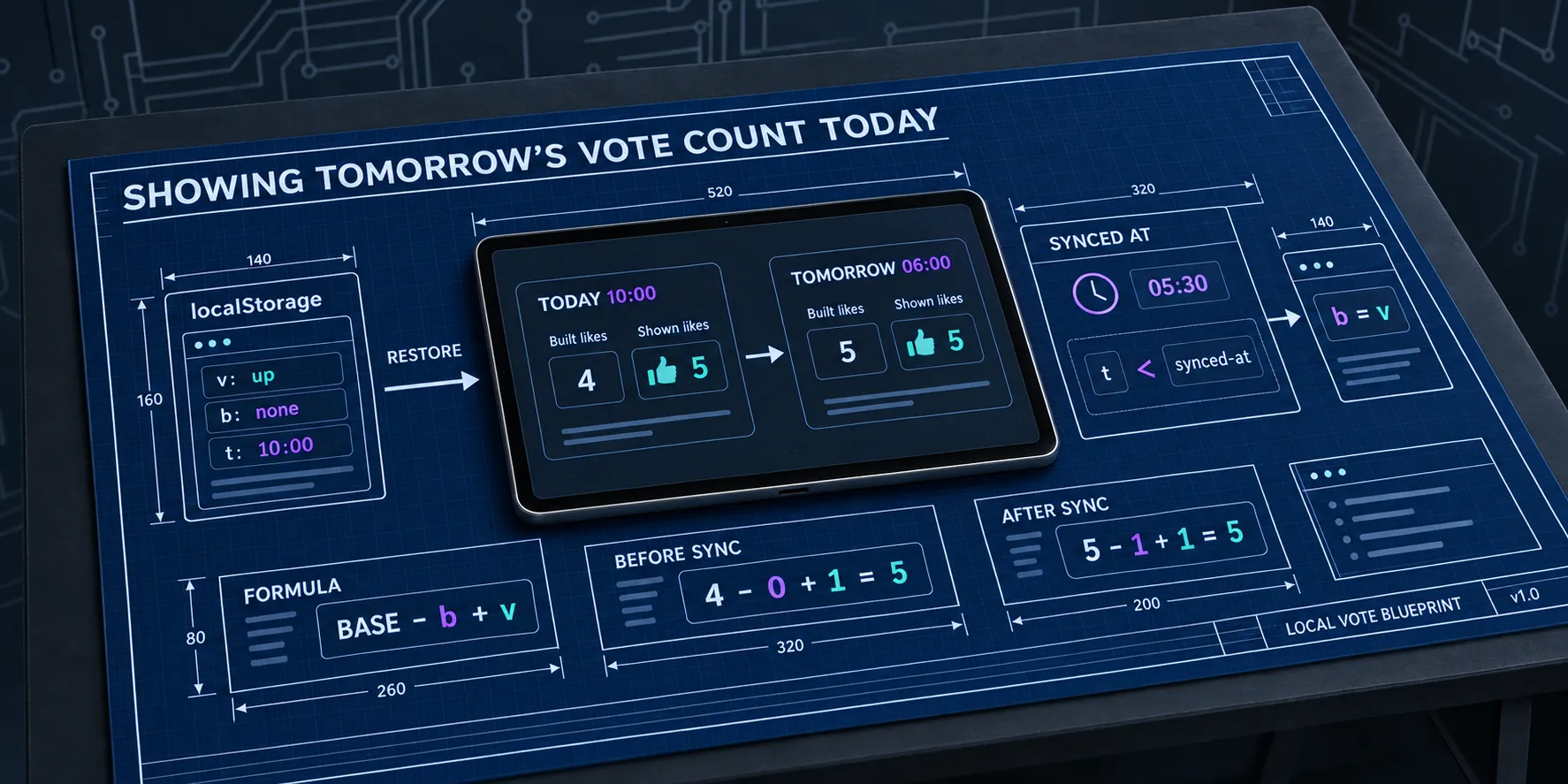 Showing tomorrow's vote count today hero image