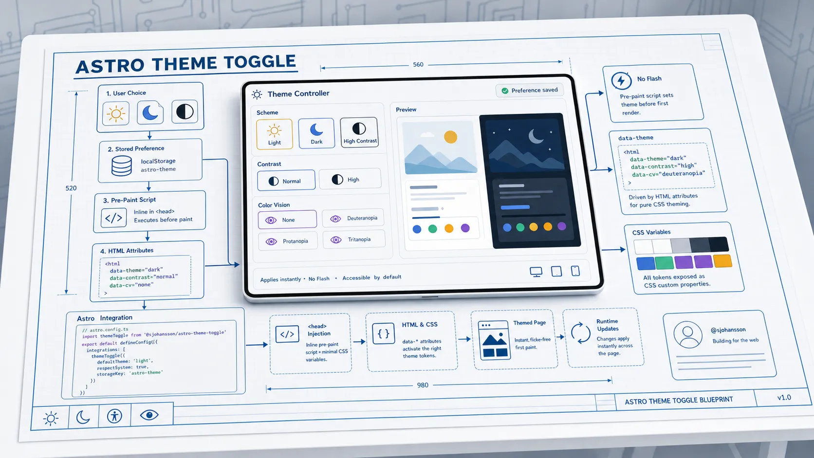 Astro Theme Toggle icon