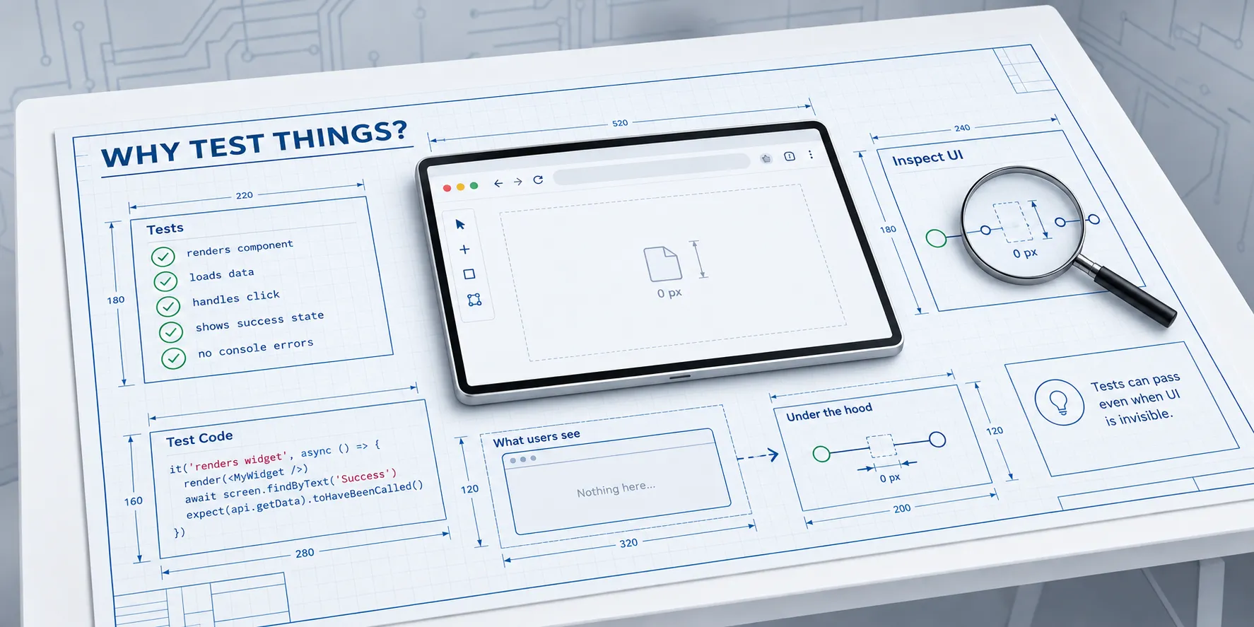 Why test things? hero image